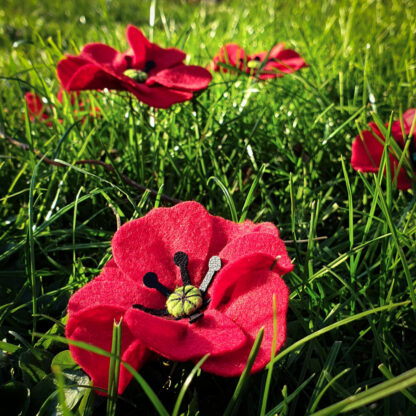 Broche Coquelicot